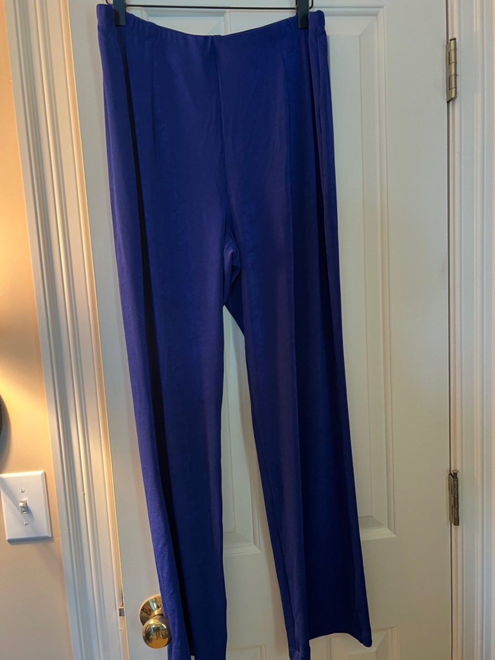 Chico's Royal Blue Travelers Straight-Leg Pull-On Pants Size 2